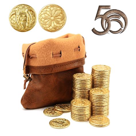 bag of fake gold coins metal